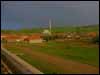 Sahmuratli K&ouml;y before an evening storm, from the expedition's headquarters